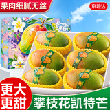 京地达芒果攀枝花凯特芒果礼盒 净重8.5斤单果700g+新鲜水果源头直发