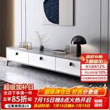 米客米家（MIKEMIJIA）电视柜现代简约小户型客厅落地储物柜轻奢电视机柜子茶几组合家具 三柜灰色+暖白140*30*40CM 组装（自行安装）