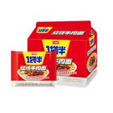 今麦郎方便面一袋半 泡面袋装大面块速食宵夜 红烧牛肉味五连包