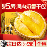 山姆大叔泰国金枕榴莲【顺丰-多地次日达】整果进口新鲜榴莲干包水果礼盒 【高出肉率-80%选】4-5斤｜包4-5房｜单个装 50年老树果｜商超一级果｜香甜黄金干包
