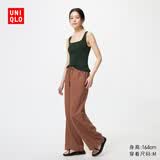 优衣库麻混纺舒适长裤/常规款女装/休闲裤26春夏新款482246 35 浅褐色 XL