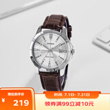 卡西欧（CASIO）手表男商务通勤简约大表盘防水非机械石英表送男友MTP-V004L-7C