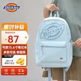 Dickies双肩背包女大学生通勤书包大容量初高中电脑包旅行包2026新款浅蓝