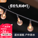 原始人（The Primitive） 户外露营灯野营照明氛围天幕帐篷灯串led超长续航装饰用品串灯带 10米80灯-升级水晶球（USB款）