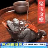 唐丰紫砂茶宠财源滚滚金蟾茶具茶盘摆件喷水聚宝金蟾茶桌配件 聚宝金蟾茶宠