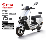 台铃电动摩托车超能S·苍穹75公里长续航电动车1200W高速电摩72V23Ah石墨烯电池通勤代步电瓶车极致银