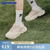 FILA FUSION斐乐女鞋BIANCO老爹鞋季硬糖鞋休闲鞋厚底运动鞋女 夏威夷果黄-MS 36.5