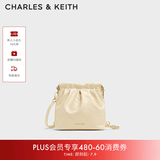 CHARLES&KEITH迷你菱格流浪包单肩斜挎双肩包包女包生日礼物送女友CK2-60782390 【S号】Butter Yellow奶油黄色 S