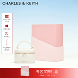 CHARLES&KEITH菱格链条手提斜挎小方包盒子包包女包生日礼物送女友CK2-80782534 Cream奶白色 小包