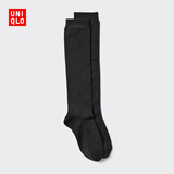 优衣库HEATTECH高筒袜女装袜子480731 09 黑色 M /L/24～26 cm