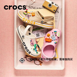 卡骆驰（CROCS）贝雅卡骆班洞洞鞋|205089 白/深蓝-126   37 /38(230mm)  