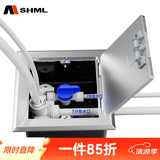 MSHML地插座隐藏式不锈钢防溅水120型通用强电插座电话网络地面插座 净水器地插