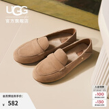 UGG春季女士舒适平底乐福鞋双鞋垫单鞋豆豆鞋1147350SAN|沙色 37