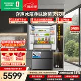 容声方糖机皇515L法式多门冰箱双净双系统超薄零嵌入一级能效无霜自动制冰灰BCD-515P60FZNAD国家补贴