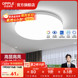 欧普照明（OPPLE）过道吸顶灯卧室灯阳台灯 LED主灯具玄关灯饰走廊简约一体防蚊虫 升级呵护光【全白-小卧室灯】