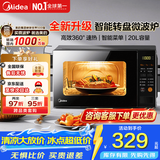 美的（Midea）微波炉家用小型20升转盘加热 一键解冻 700W火力 智能菜单薄膜按键杀菌解冻 经典最耐用