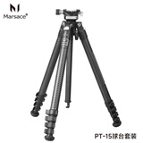 马小路（marsace）PT-14/PT-15/PT-24/PT-25球台/摄像 羽量级全尺寸便携旅行迷你扳扣三脚架套装 PT-15球台套装