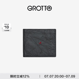 个乐经典羊皮短款钱包手工真皮多卡位卡夹卡包情侣礼物 经典黑（木马）