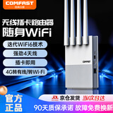 COMFAST 随身wifi三网通用路由器无线插卡便携式4G高速随行卡槽插电话卡户外随身wifi直播上网转有线cpe 国内版【全网通4G 即插即用】E11