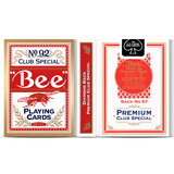 Bee扑克牌小蜜蜂扑克牌 娱乐德州扑克 宽牌耐用 红色1副装