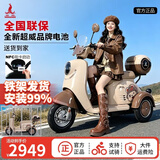 凤凰（Phoenix）甲壳虫电动车三轮车小型电动摩托车休闲家用小型女士新国标电三轮 【甲壳虫MAX豪华版】续航约70里+凤凰2.0系统