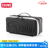 CHUMS洽洽鸟硬壳包户外收纳包露营轻装背包多功能相机镜头手提包带隔板 L码-黑色CH62-1824-K001 OS（不带肩带）