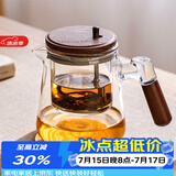 MULTIPOTENT飘逸壶玻璃泡茶壶懒人冲茶器烧水壶耐高温茶水分离壶
