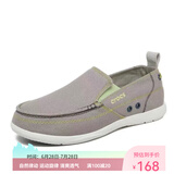 卡骆驰（CROCS）沃尔卢透气一脚蹬男帆布鞋男休闲懒人轻便潮鞋 浅灰沃尔卢/crocs 39-40 M7