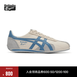 Onitsuka Tiger鬼塚虎男女款中性鞋子复古舒适运动休闲鞋男RUNSPARK 米色/蓝色-250 38