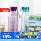 乐扣乐扣（LOCK&LOCK）ECO户外运动水杯户外便携塑料水壶男女杯子两件套（550ml*2） 