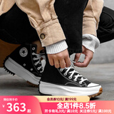 匡威男鞋女鞋帆布鞋Run Star Hike增高厚底鞋高帮经典情侣松糕鞋 流星厚底5cm 166800C 37