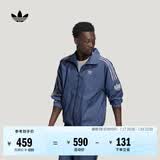 adidas宽松日常舒适运动夹克外套男女春季新款阿迪达斯官方三叶草   深蓝（推荐选大一码)   L