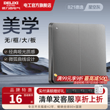 德力西（DELIXI） 开关插座 CD821星空灰无框大板 86型暗装电源插座墙壁面板 二开双控（新） 开关