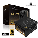 利民（thermalright）额定650W TR-KG650 ATX3.1电源 金牌电源  全模组电源 日系主电容 14CM小机身电源