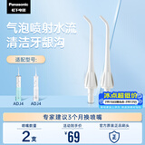 松下（Panasonic）冲牙器喷嘴 高频脉冲水流喷嘴清洁牙龈沟 适用于ADJ4/JDJ1 2支装EW0955