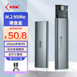 飚王（SSK）m.2移动固态硬盘盒NVMe/SATA协议Type-C3.2高速笔记本电脑手机外置外接SSD盒子读取器 【NVMe】10Gbps C326配C线