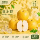 京鲜生安徽砀山新玉梨净重3斤 单果250g+ 新鲜水果清凉补水 源头直发