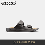 爱步（ECCO）拖鞋男 魔术贴勃肯鞋男士男鞋凉鞋外穿一字带拖鞋 科摩500904 铁灰色50090402013 41