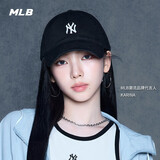 MLB帽子男女款棒球帽软顶鸭舌帽运动帽KARINA同款3ACP7701N-50BKS-F