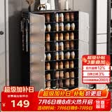安尔雅 简易鞋柜经济型简约防尘小鞋架子多层组装塑料收纳柜玄关柜