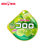 悠哈UHA 酷露露果汁软糖 52g 白葡萄味 儿童零食糖果 休闲零食