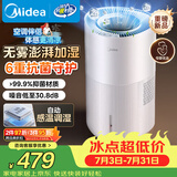 美的（Midea）【小蓝鲸700】无雾空气加湿器净化家用卧室大容量孕妇婴幼空调风扇清凉伴侣生日礼物SZ-W50