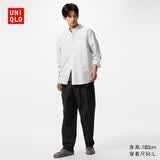 优衣库麻混纺舒适九分裤男装/休闲裤宽松版型26春夏新款482258 09 黑色 4XL