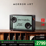 MORRORART A1悬浮歌词透明音箱无线蓝牙桌面音响通透可视化音箱家用客厅音箱智能家居生日礼物国家补贴 歌词音箱-黑色
