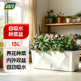 尚洋阳台种菜盆种菜箱草莓种植盆长条花盆塑料蔬菜种植箱专用盆大号