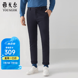 雅戈尔（YOUNGOR）休闲裤男DP棉免烫不易皱裤子宾霸莱卡面料休闲裤 VCDP319998FWB藏青宽松 35 86A