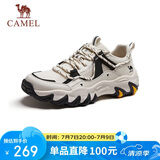 骆驼（CAMEL）山城猫爪户外登山透气舒适休闲运动徒步鞋男 G15M342054 白/黑 41