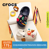 CROCS卡骆驰贝雅儿童洞洞鞋户外包头童鞋沙滩鞋凉鞋拖鞋/207013/207012 深蓝色-410 28 (165mm)
