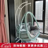 紫叶（ziye）双人吊篮吊椅室内阳台摇篮椅懒人摇椅藤椅双杆吊兰椅秋千