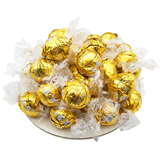 瑞士莲进口Lindt软心球榛仁牛奶黑巧克力500g散称婚庆喜糖 软心白巧散装500g